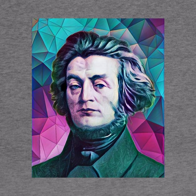 Adam Mickiewicz Abstract Portrait | Adam Mickiewicz Artwork 4 by JustLit